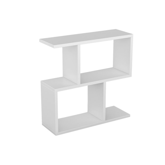 Hanah Home Mesa Auxiliar Life - Blanca, 60x60x20 cm